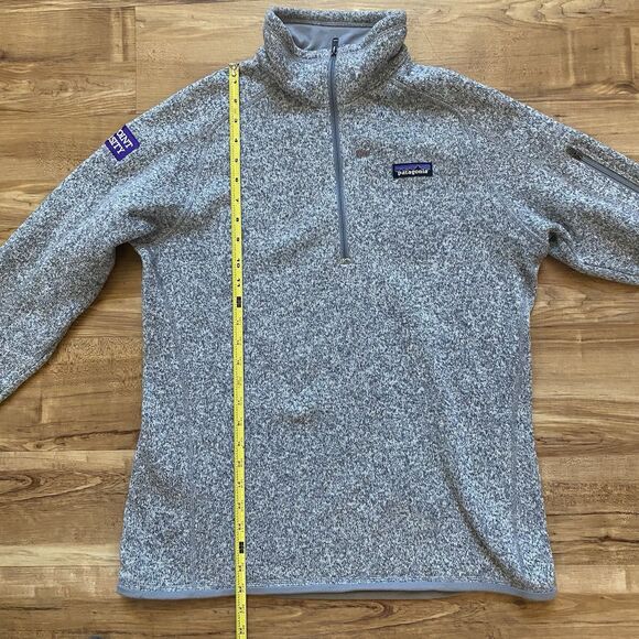 Patagonia W’s Grey L Better Sweater ¼ Zip Fleece Pullover High Point University - Picture 16 of 16